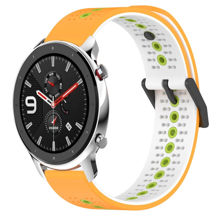 For Amazfit GTR 4 22mm Tricolor Breathable Silicone Watch Band