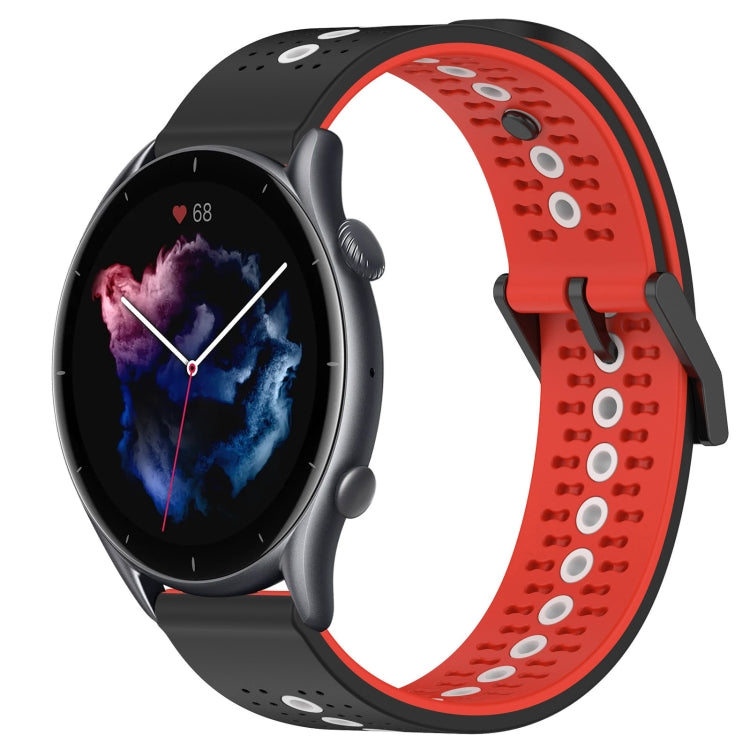 For Amazfit GTR 3 22mm Tricolor Breathable Silicone Watch Band