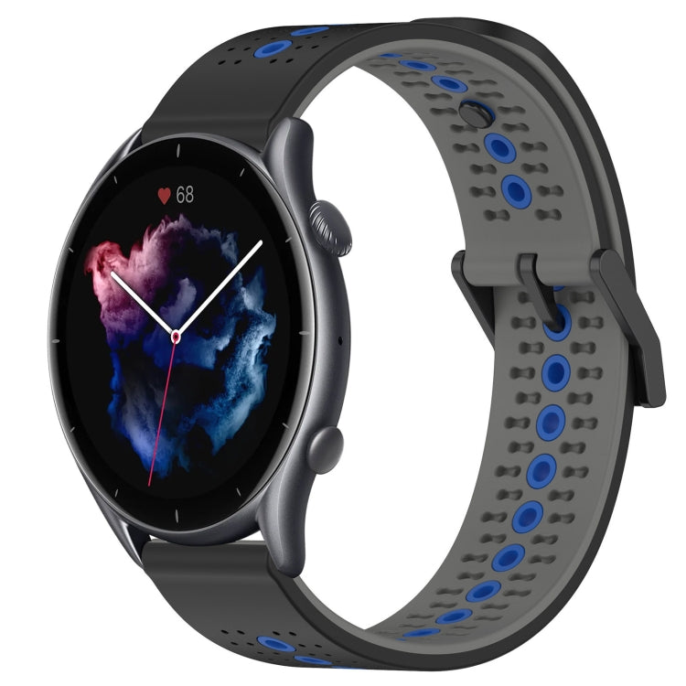 For Amazfit GTR 3 22mm Tricolor Breathable Silicone Watch Band