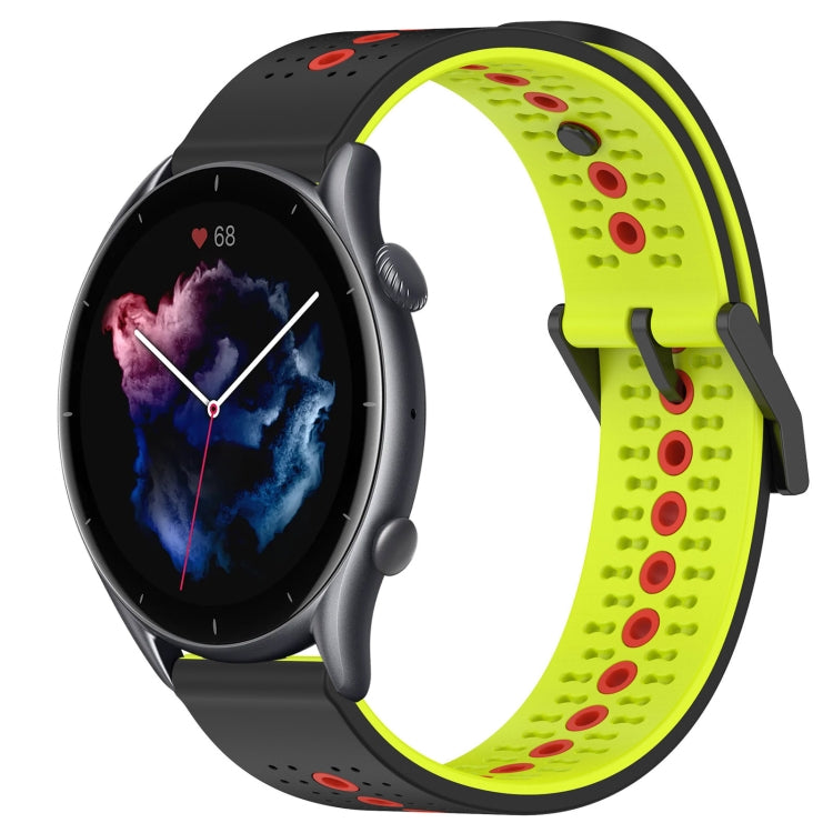 For Amazfit GTR 3 22mm Tricolor Breathable Silicone Watch Band