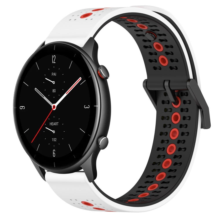 For Amazfit GTR 2e 22mm Tricolor Breathable Silicone Watch Band
