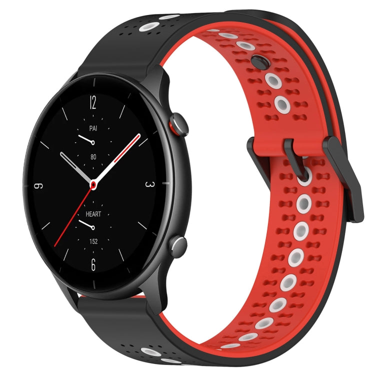 For Amazfit GTR 2e 22mm Tricolor Breathable Silicone Watch Band