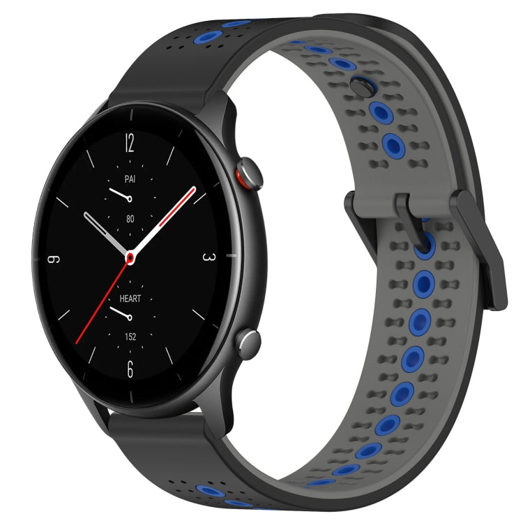 For Amazfit GTR 2e 22mm Tricolor Breathable Silicone Watch Band