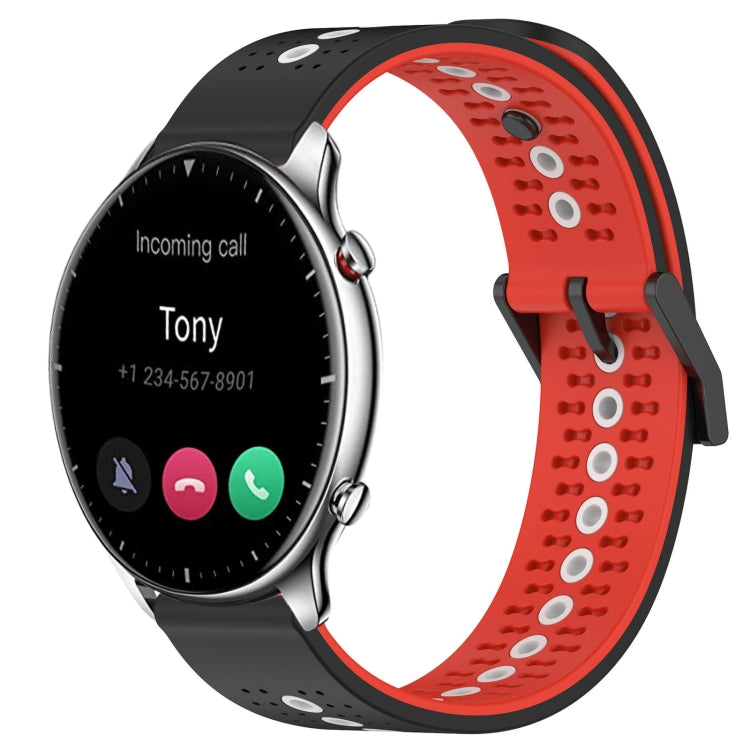 For Amazfit GTR 2 22mm Tricolor Breathable Silicone Watch Band
