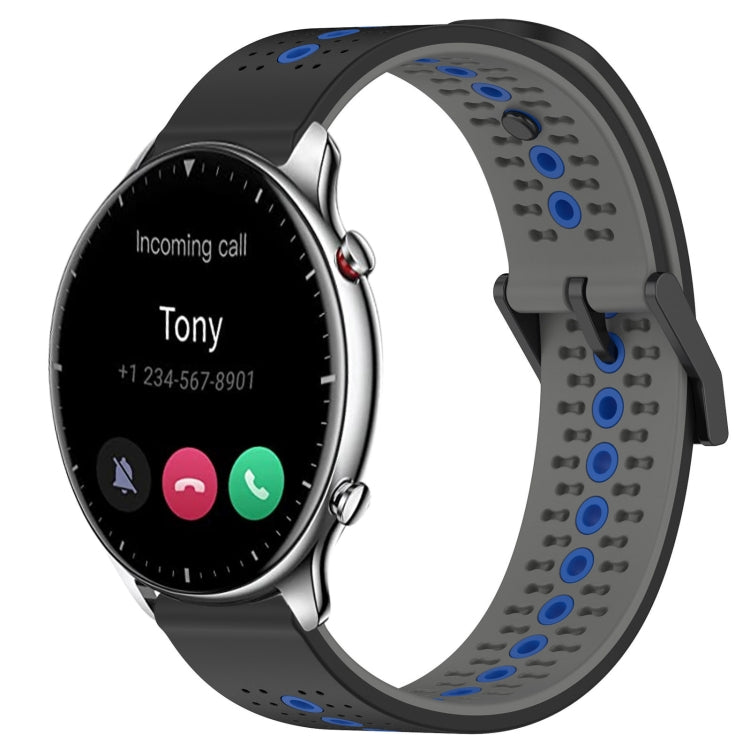 For Amazfit GTR 2 22mm Tricolor Breathable Silicone Watch Band