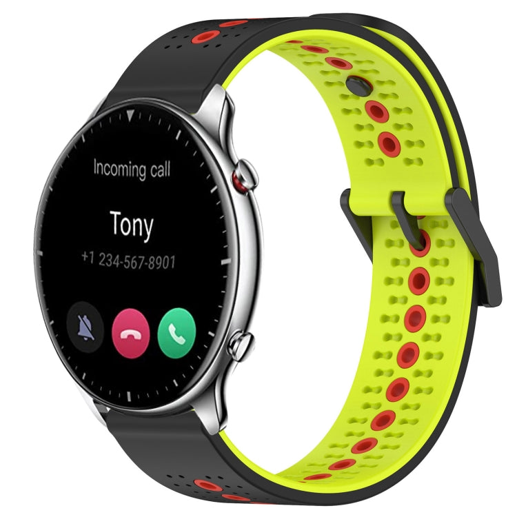 For Amazfit GTR 2 22mm Tricolor Breathable Silicone Watch Band