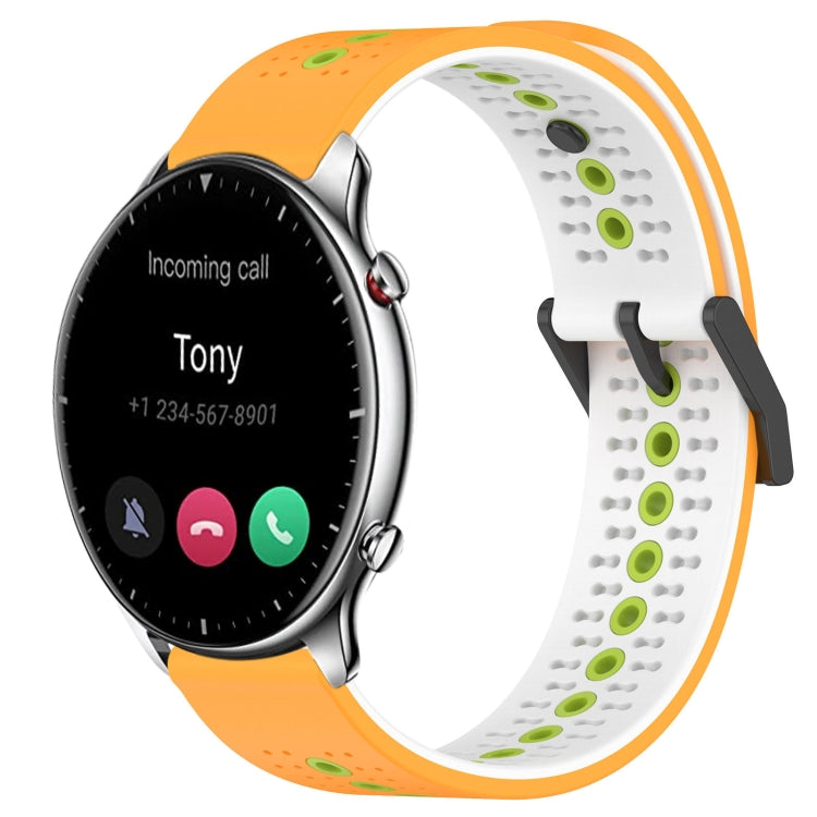 For Amazfit GTR 2 22mm Tricolor Breathable Silicone Watch Band