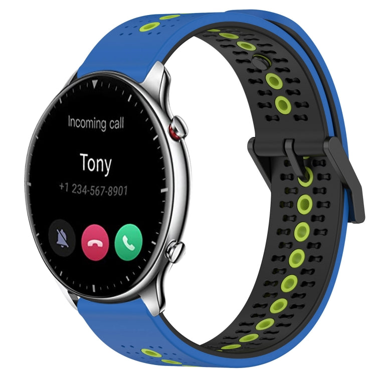For Amazfit GTR 2 22mm Tricolor Breathable Silicone Watch Band