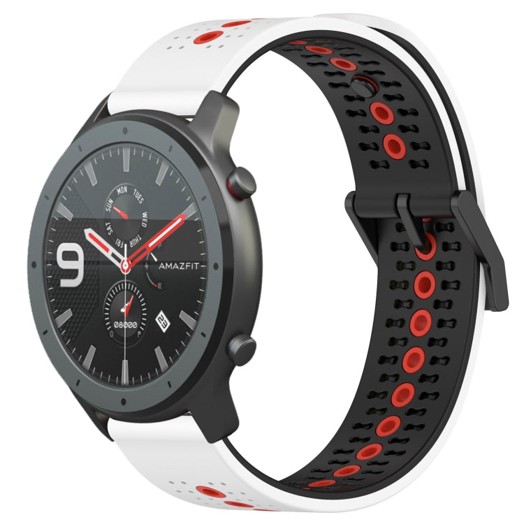For Amazfit GTR 47mm 22mm Tricolor Breathable Silicone Watch Band