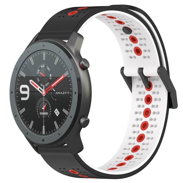 For Amazfit GTR 47mm 22mm Tricolor Breathable Silicone Watch Band