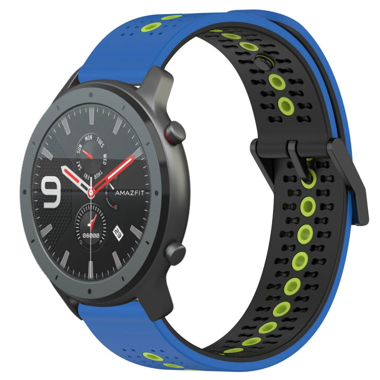For Amazfit GTR 47mm 22mm Tricolor Breathable Silicone Watch Band