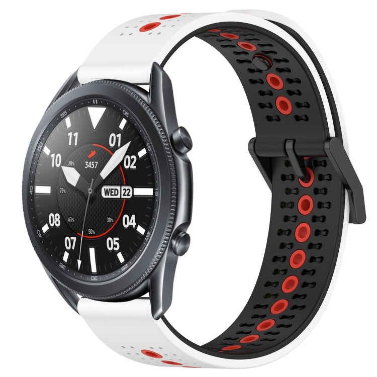 For Samsung Galaxy Watch3 45mm 22mm Tricolor Breathable Silicone Watch Band