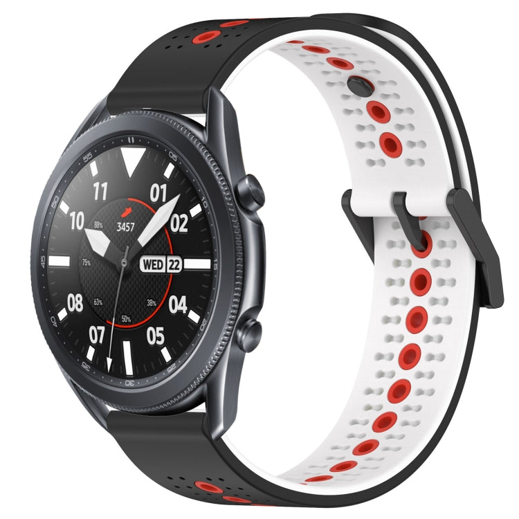 For Samsung Galaxy Watch3 45mm 22mm Tricolor Breathable Silicone Watch Band