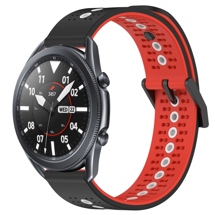 For Samsung Galaxy Watch3 45mm 22mm Tricolor Breathable Silicone Watch Band