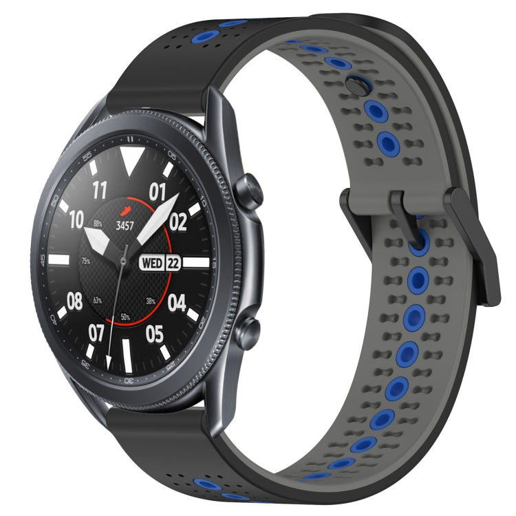 For Samsung Galaxy Watch3 45mm 22mm Tricolor Breathable Silicone Watch Band
