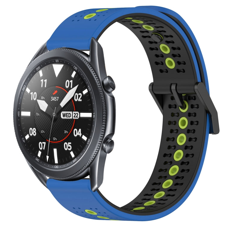 For Samsung Galaxy Watch3 45mm 22mm Tricolor Breathable Silicone Watch Band