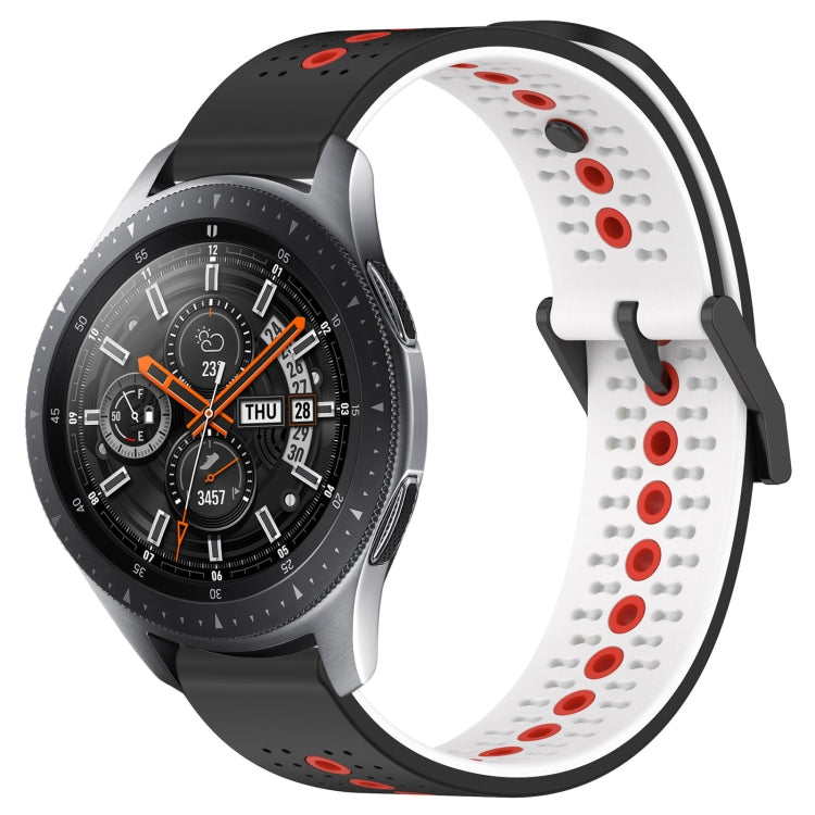 For Samsung Galaxy Watch 46mm 22mm Tricolor Breathable Silicone Watch Band