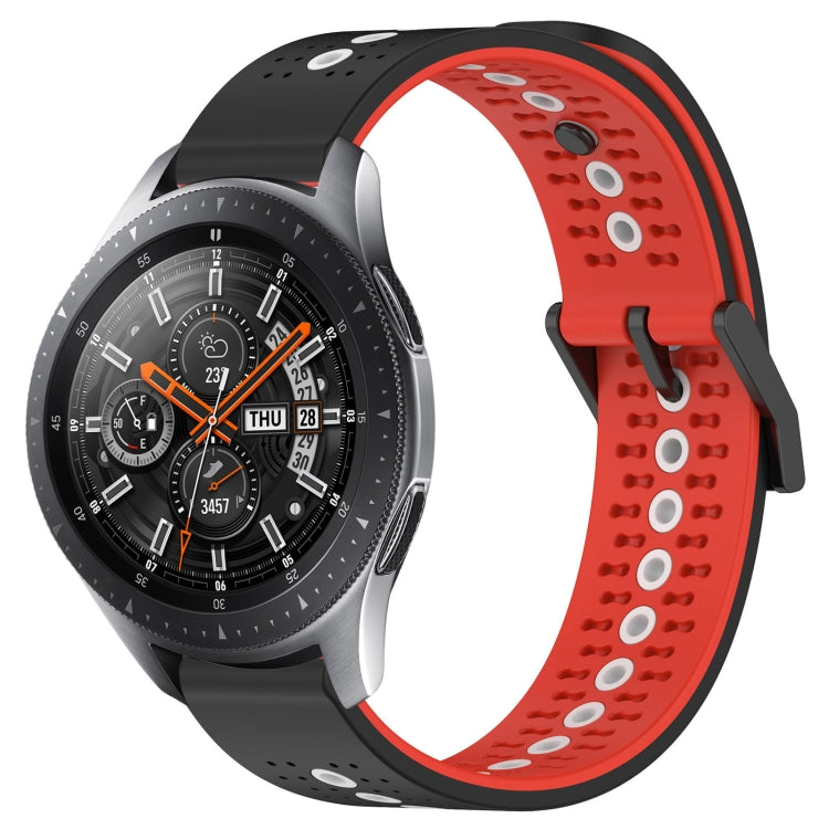 For Samsung Galaxy Watch 46mm 22mm Tricolor Breathable Silicone Watch Band