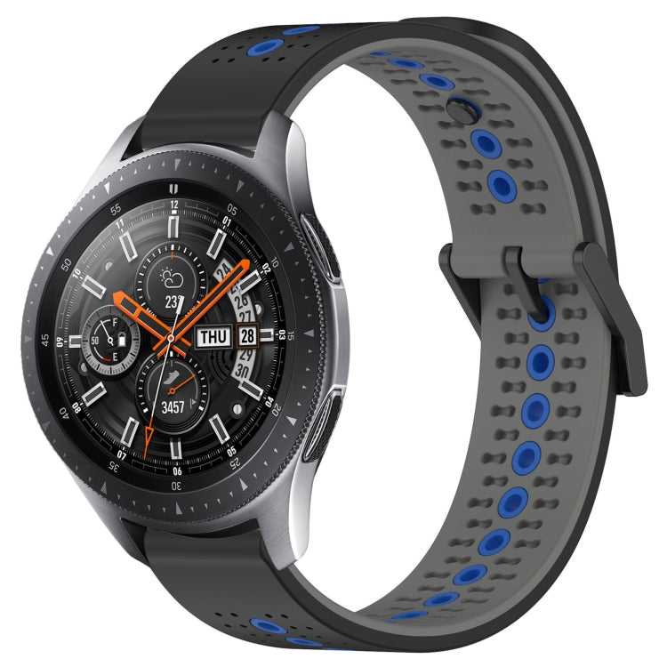 For Samsung Galaxy Watch 46mm 22mm Tricolor Breathable Silicone Watch Band