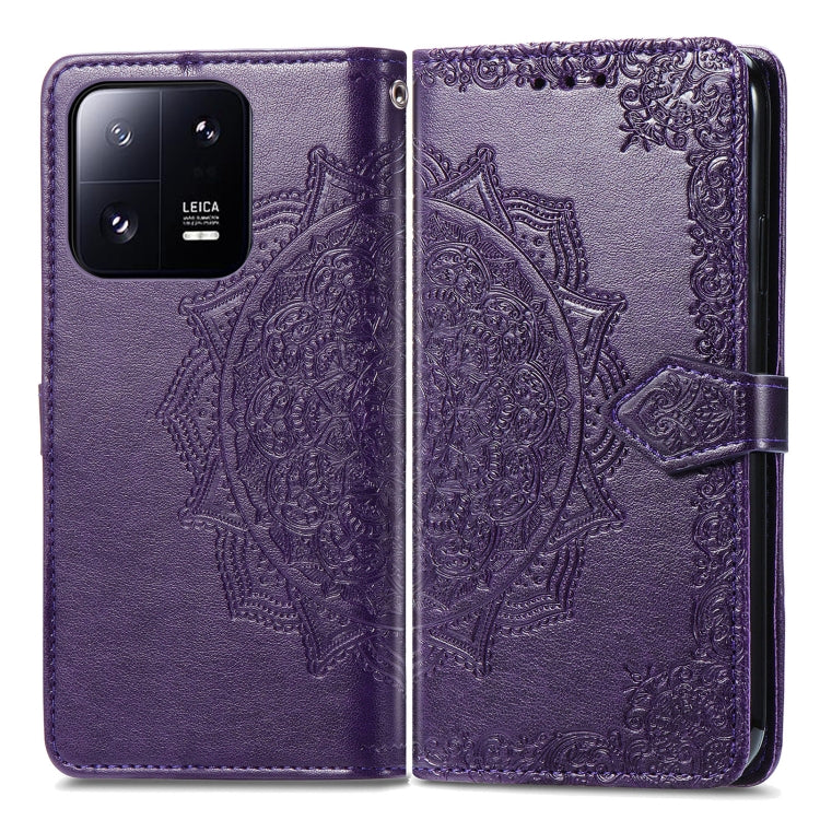 For Xiaomi 13 Mandala Flower Embossed Leather Phone Case