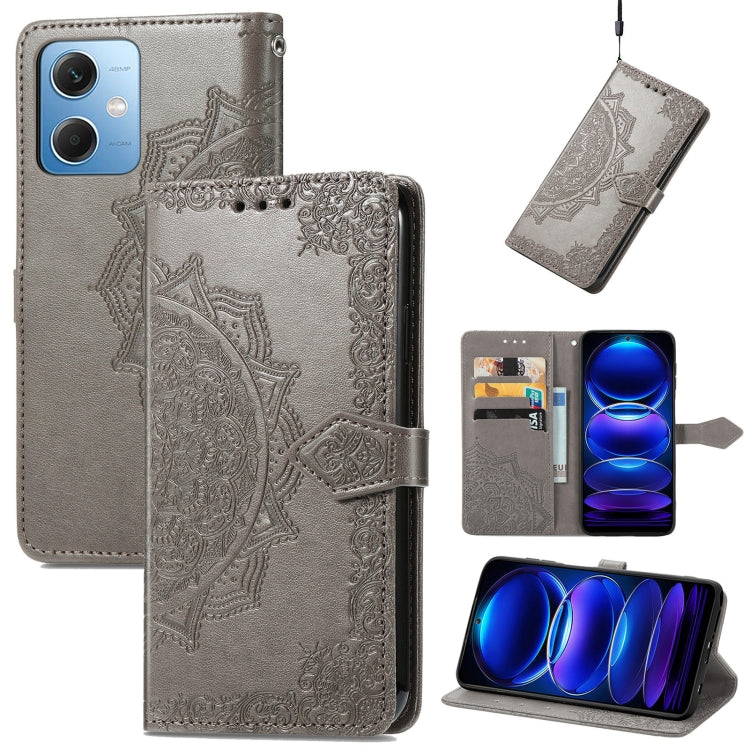 For Xiaomi Redmi Note 12 Pro+ China Mandala Flower Embossed Leather Phone Case