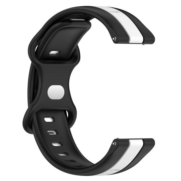 For Xiaomi MI Watch Sport 22mm Butterfly Buckle Two-Color Silicone Watch Band