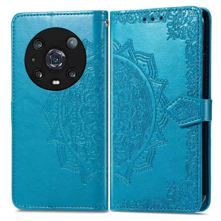 For Honor Magic 4 Pro Mandala Flower Embossed Leather Phone Case