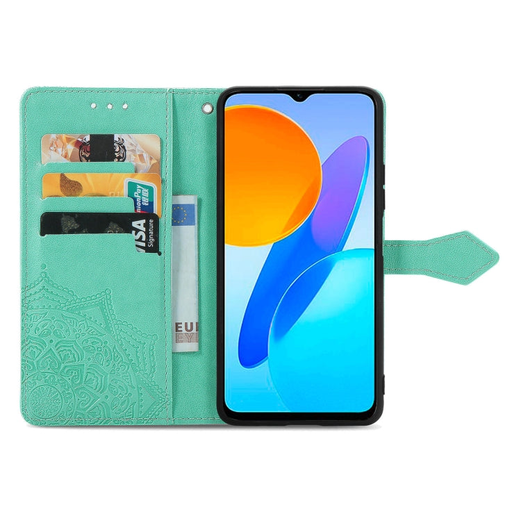 For Honor X8 5G Mandala Flower Embossed Leather Phone Case