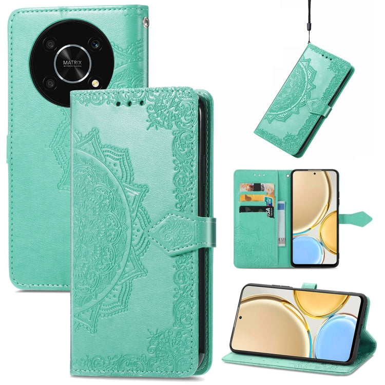 For Honor X30 / Magic 4 Lite 5G Mandala Flower Embossed Leather Phone Case