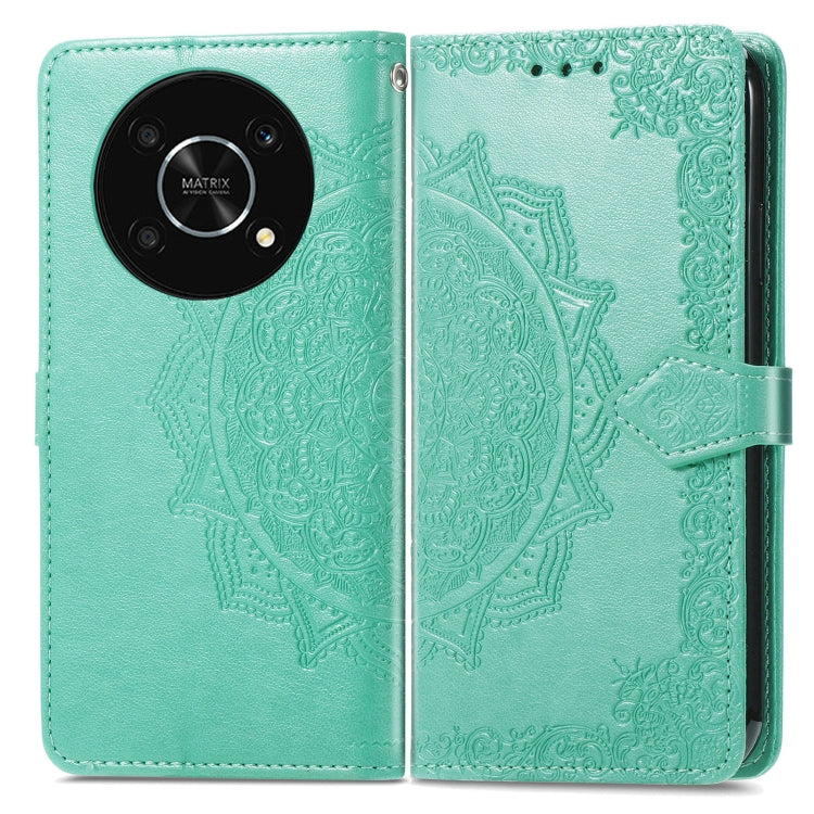 For Honor X30 / Magic 4 Lite 5G Mandala Flower Embossed Leather Phone Case