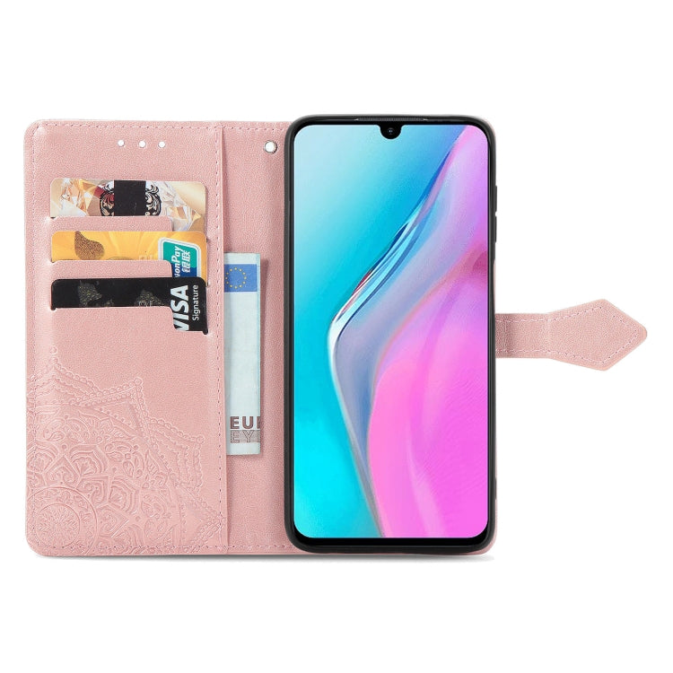 For Infinix Note 11 Mandala Flower Embossed Leather Phone Case