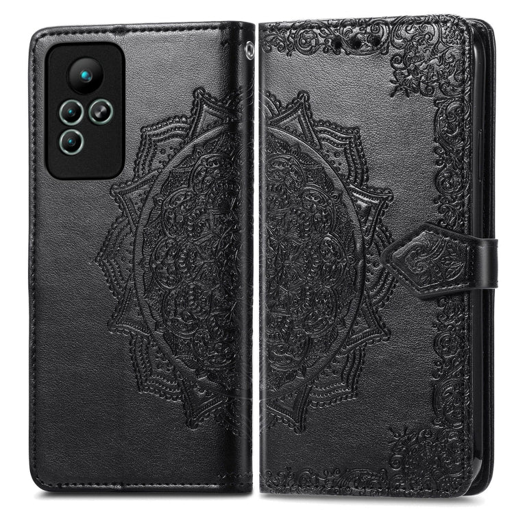 For Infinix Note 11 Mandala Flower Embossed Leather Phone Case
