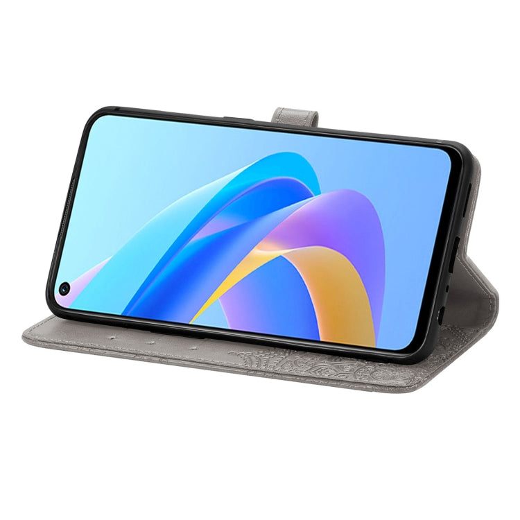 For OPPO A76 4G Mandala Flower Embossed Leather Phone Case