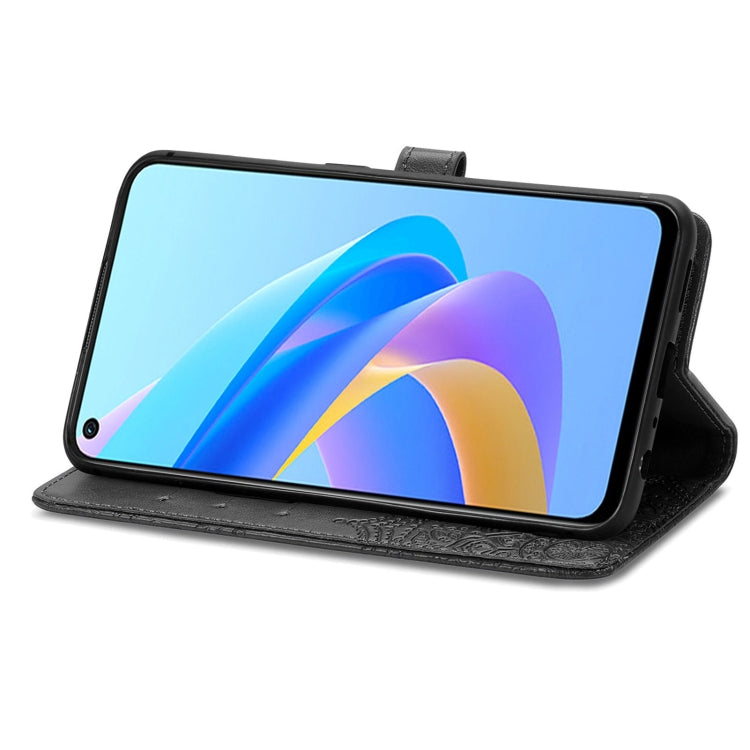 For OPPO A76 4G Mandala Flower Embossed Leather Phone Case