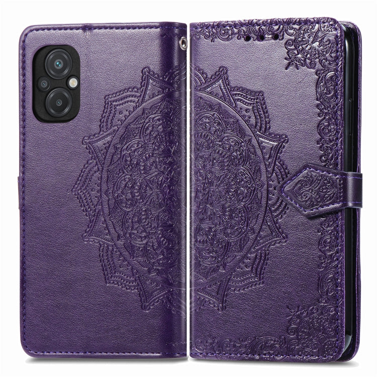 For Xiaomi Poco M5 Mandala Flower Embossed Leather Phone Case