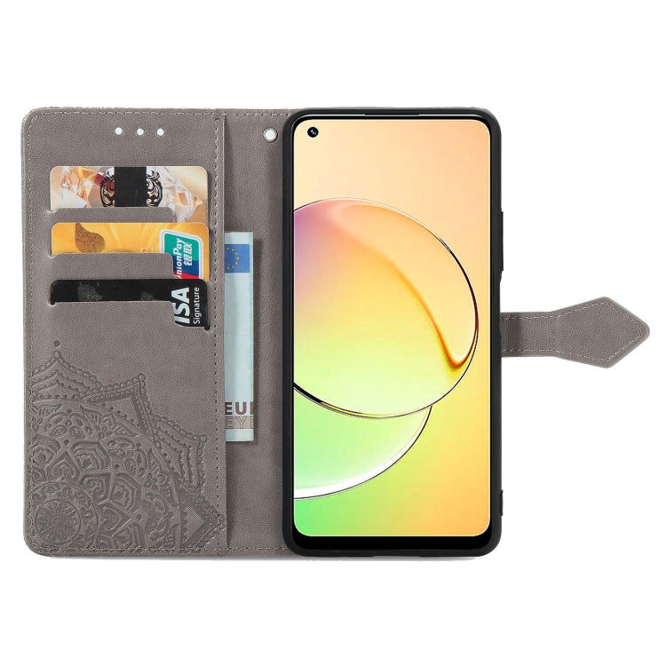 For Realme 10 4G Mandala Flower Embossed Leather Phone Case
