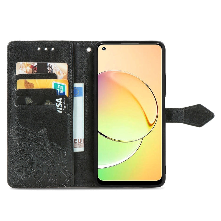 For Realme 10 4G Mandala Flower Embossed Leather Phone Case