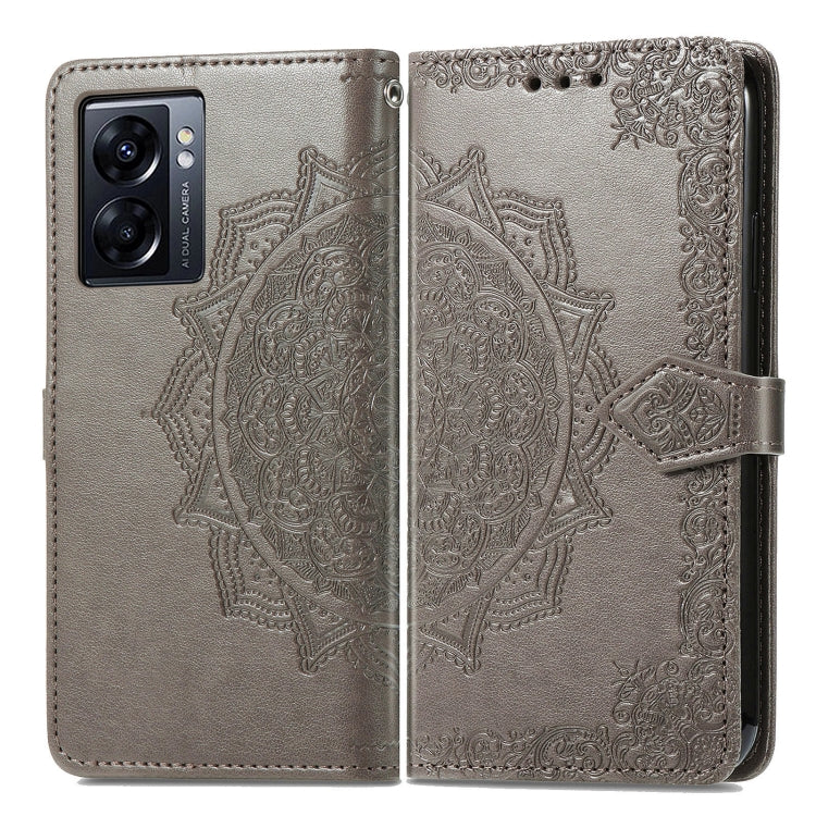 For Realme V23 Mandala Flower Embossed Leather Phone Case