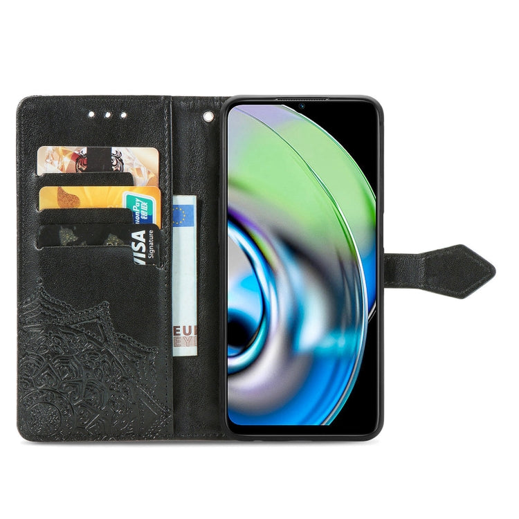 For Realme V23 Mandala Flower Embossed Leather Phone Case