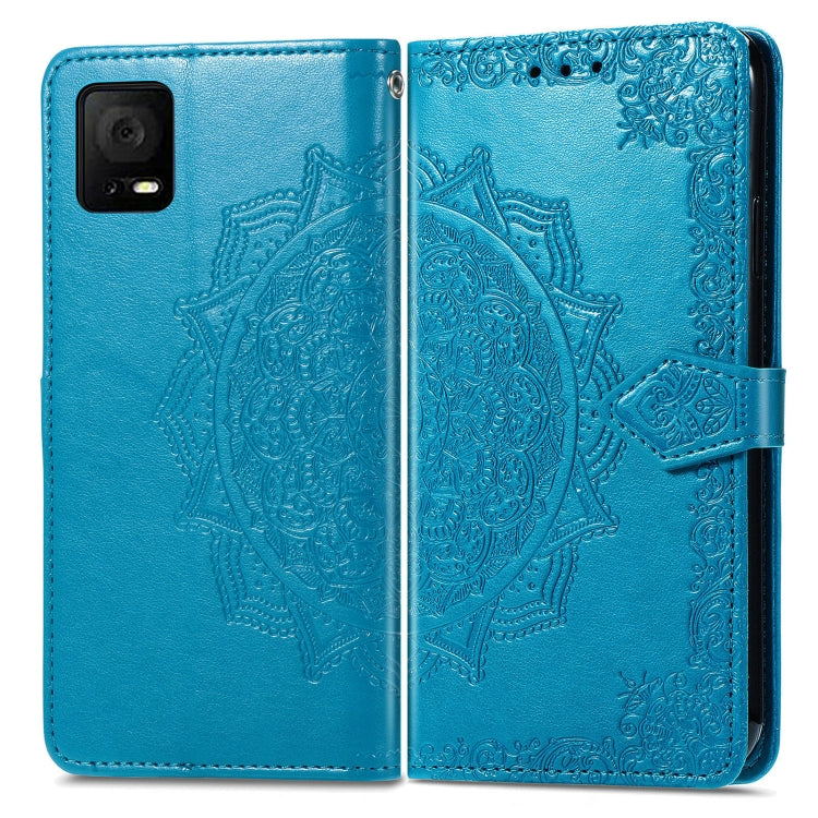 For TCL 405 Mandala Flower Embossed Leather Phone Case