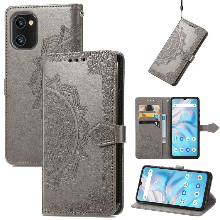 For UMIDIGI A13S Mandala Flower Embossed Leather Phone Case