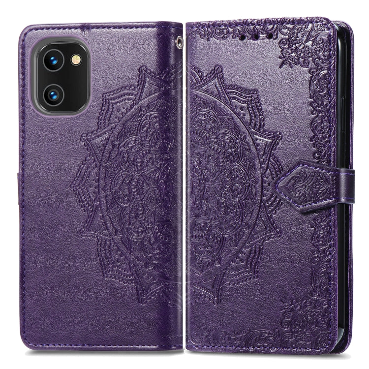 For UMIDIGI A13S Mandala Flower Embossed Leather Phone Case