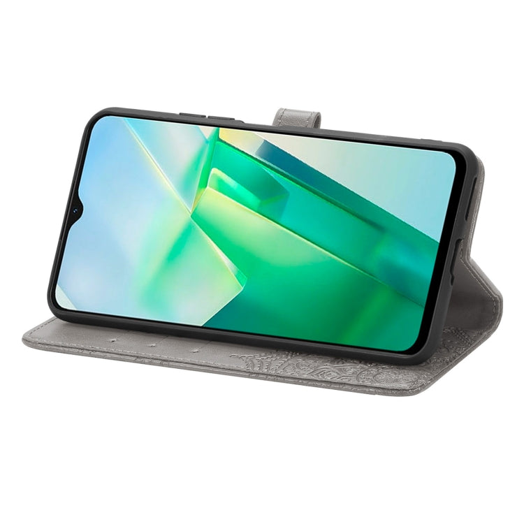 For vivo T2X 5G Mandala Flower Embossed Leather Phone Case