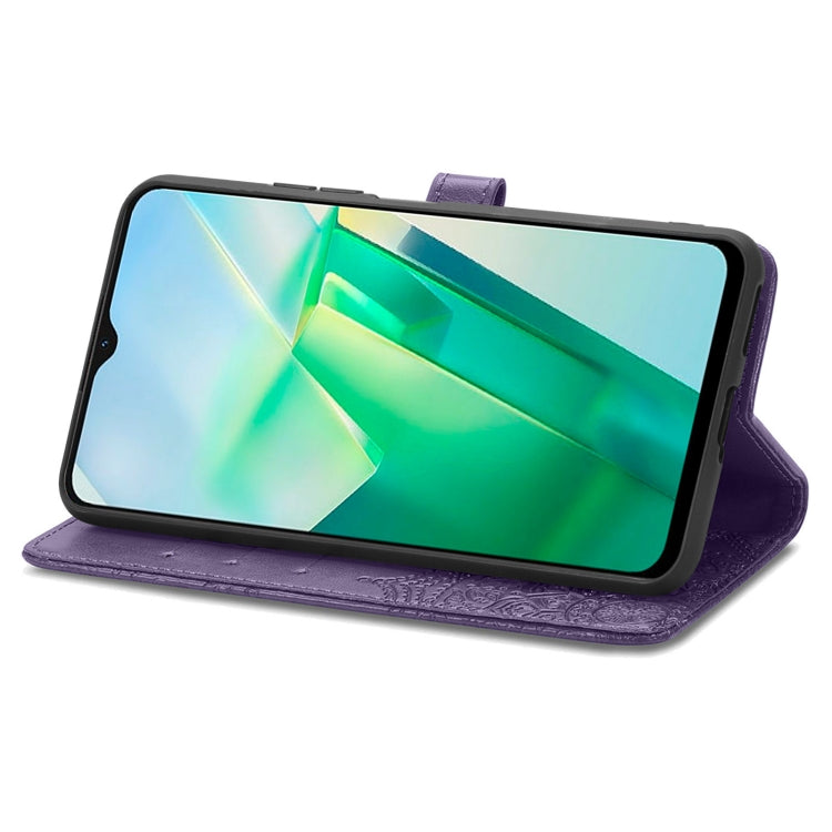 For vivo T2X 5G Mandala Flower Embossed Leather Phone Case