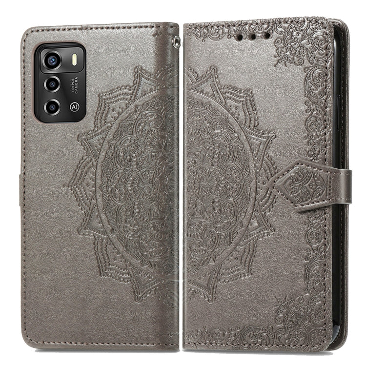 For ZTE Blade A72 4G Mandala Flower Embossed Leather Phone Case