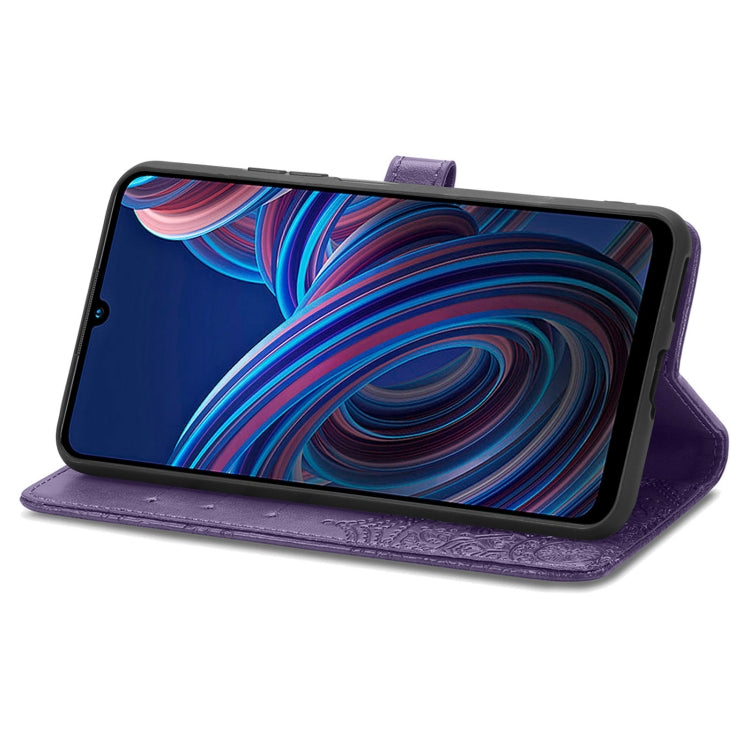 For ZTE Blade A72 4G Mandala Flower Embossed Leather Phone Case