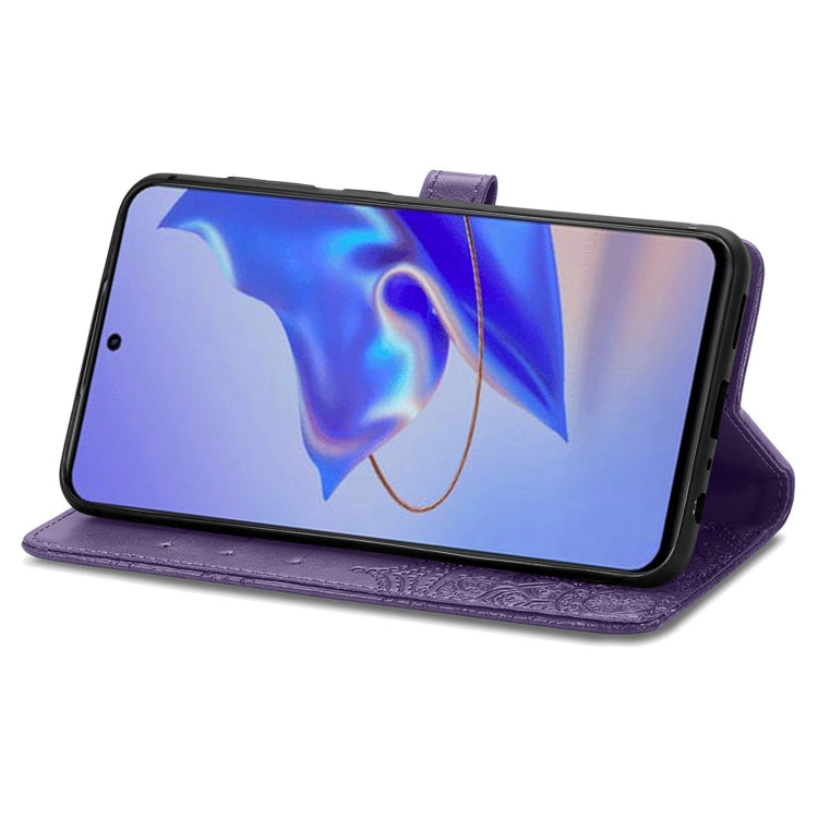 For ZTE Blade V40 Pro Mandala Flower Embossed Leather Phone Case