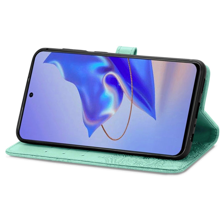 For ZTE Blade V40 Pro Mandala Flower Embossed Leather Phone Case