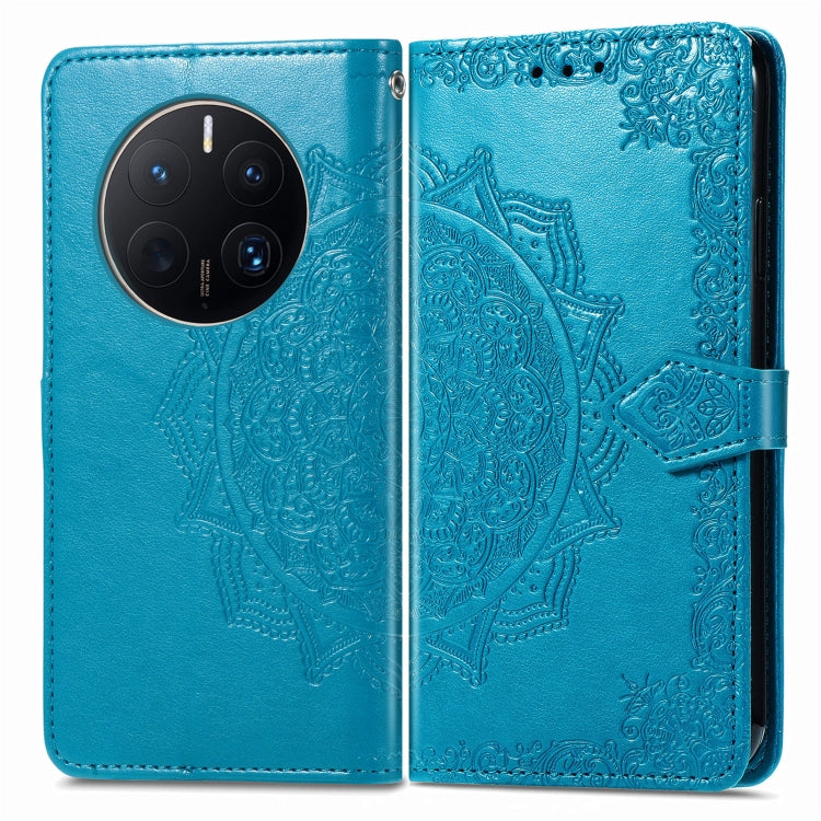 For Huawei Mate 50 Pro Mandala Flower Embossed Leather Phone Case