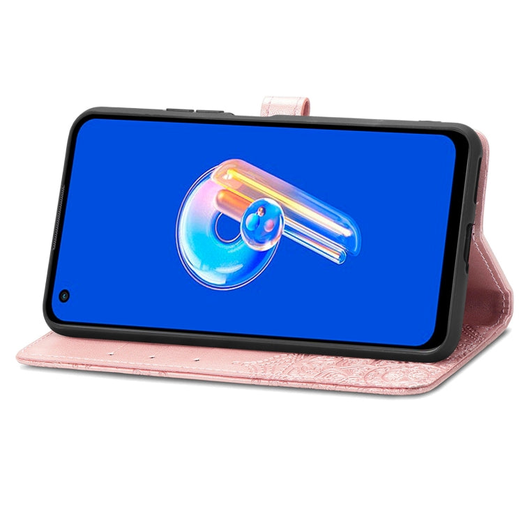 For Asus Zenfone 9 Mandala Flower Embossed Leather Phone Case